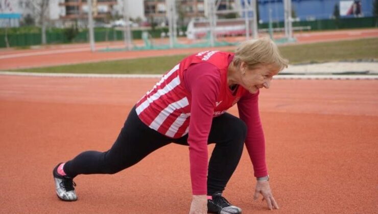 82 yaşındaki Antalyalı atlet pistlerin tozunu attırıyor: Hedefi Avrupa şampiyonluğu