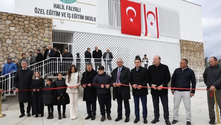 Halil Falyalı Özel Eğitim ve İş Eğitim Okulu Ziyamet’te açıldı..Baṣbakan -Üstel: “2026-2027 yılına kadar tüm okulları yenileyeceğiz”