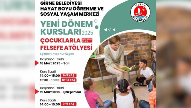 Girne Belediyesi’nden çocuklara yönelik felsefe atölyesi