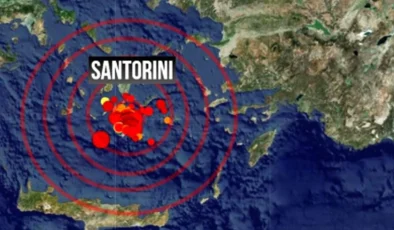 Santorini ve Amorgos arasındaki deniz bölgesinde sarsıntılar devam ediyor