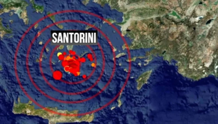 Santorini ve Amorgos arasındaki deniz bölgesinde sarsıntılar devam ediyor