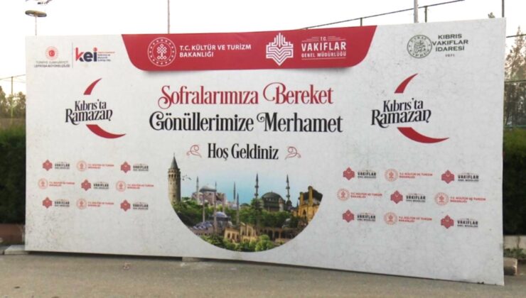 KEİ Ofisi ile Kıbrıs Vakıflar İdaresi’nin iftar yemeklerine ilgi yoğun