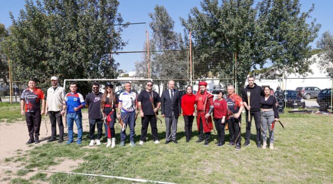 Cumhurbaşkanı Tatar, Girne Avcılık Atıcılık ve Spor Kulübü, Okçuluk Turnuvası ödül törenine katıldı