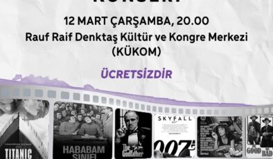 Mağusa Kent Orkestrası ‘’Film Müzikleri Konseri’’ ile halkla buluşuyor