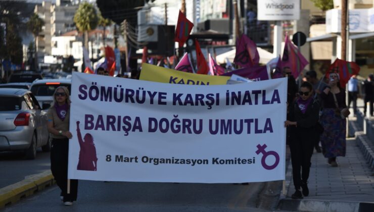 8 Mart Organizasyon Komitesi, “Sömürüye Karşı İnatla, Barışa Doğru Umutla” eylemi düzenledi