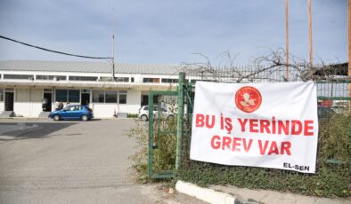 El-Sen, Kıb-Tek Lefkoşa Bölge Amirliği Tesis Şube Bölümünde uyarı grevi yaptı