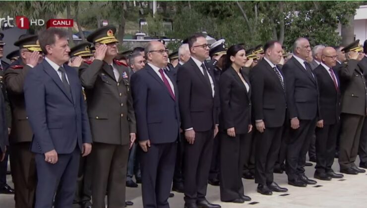 Çanakkale Zaferi çerçevesinde Boğaz Şehitliği’nde tören yapıldı