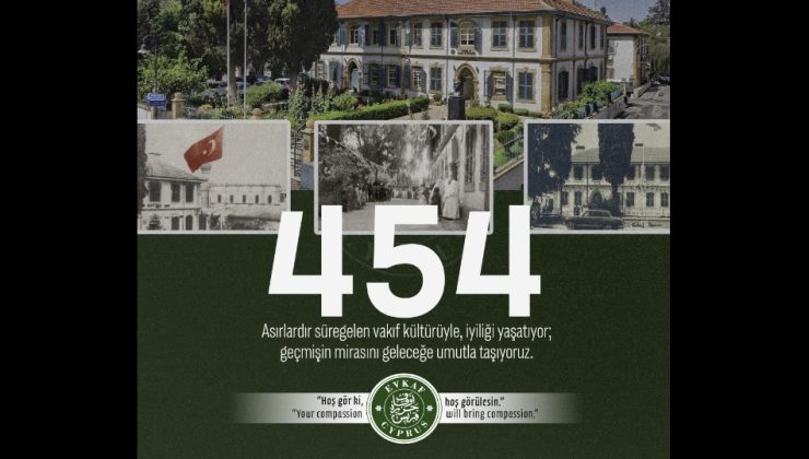 Vakıfların kuruluşunun 454’üncü ve İngilizlerden Kıbrıs Türk toplumuna devrinin 69’uncu yıldönümü dolayısıyla tören düzenlendi