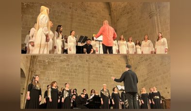 Bellapais Manastırı’nda müzik ziyafeti: Korolar büyüledi