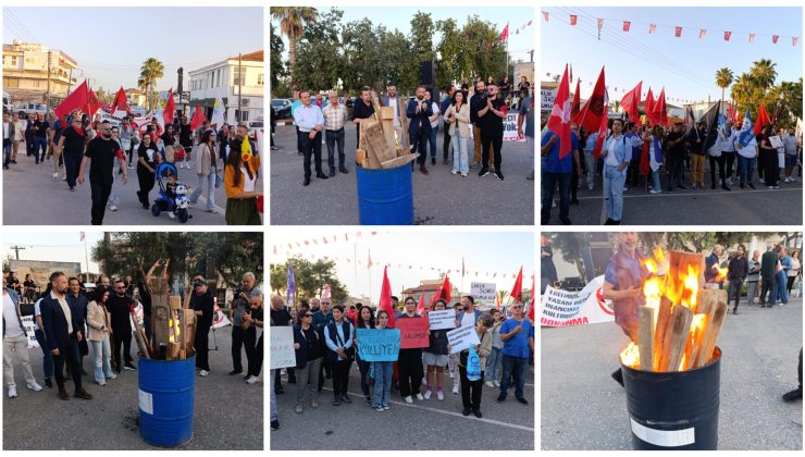 Eylem ateşi İskele’de yandı