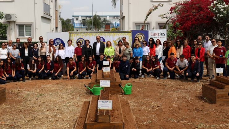 Yeşil Okullar Projesi kapsamında İskele’de “Toplum Bahçeleri” oluşturuldu