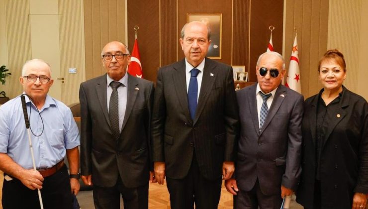 Cumhurbaşkanı Tatar, Kıbrıs Türk Engelliler Federasyonu’nu kabul etti