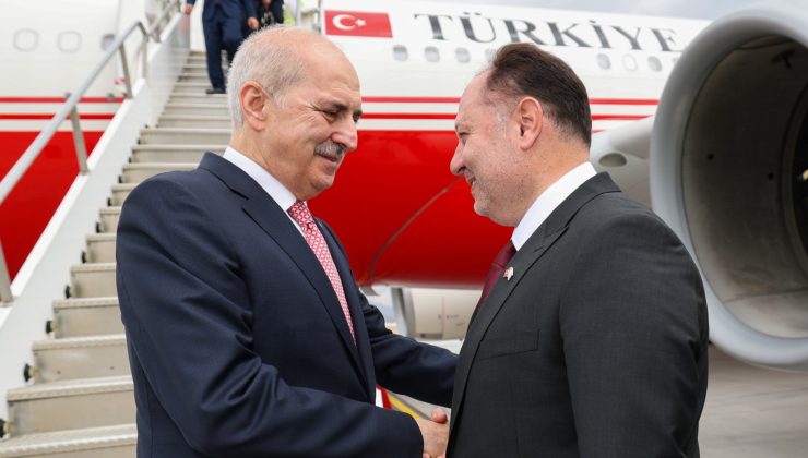 Öztürkler, TBMM Başkanı Numan Kurtulmuş ve beraberindeki milletvekillerini havaalanında karşıladı