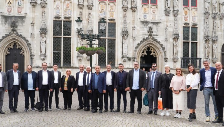 Brüksel’deki KTBB Heyeti’nden Brugge Belediyesi’ne ziyaret