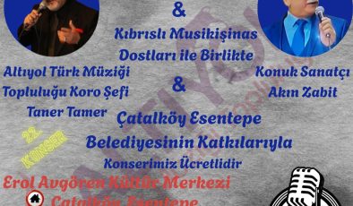 Altıyol Türk Müziği Topluluğu ve Kıbrıslı Musikişinas Dostları Çatalköy’de sahne alacak