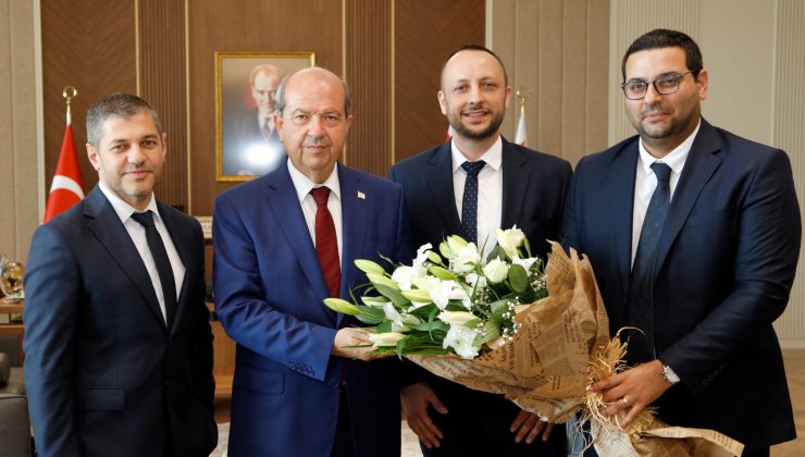 Cumhurbaşkanı Tatar, Borusan Oto Kıbrıs Genel Müdürü Mehmed ve beraberindeki heyeti kabul etti