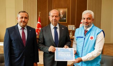 Tatar KKTC Din İşleri Başkanı Moral ve TC Lefkoşa Büyükelçiliği Din Müşaviri Vekili  Doğanalp’i kabul etti