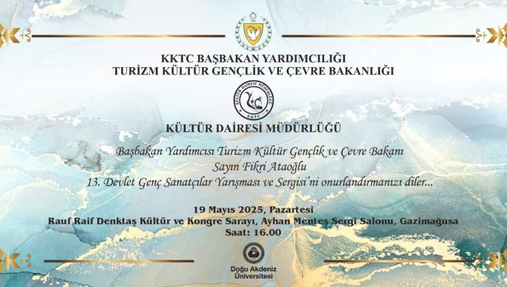 Devlet Genç Sanatçılar ödül töreni ve sergisi pazartesi