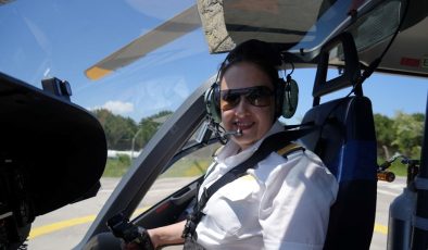 Türkiye’nin tek kadın ambulans helikopter pilotu: ”En büyük motivasyonum yer çekimine meydan okumak”
