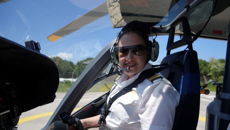 Türkiye’nin tek kadın ambulans helikopter pilotu: ”En büyük motivasyonum yer çekimine meydan okumak”