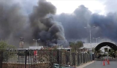 İsrail, bir kez daha Sana Havalimanını bombaladı