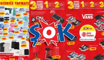 ŞOK aktüel katalog fırsatları 3-6 Mayıs: ŞOK markette bu hafta sonu; masaj tabancası, karın kas aleti, banyo baskülü, koşu bandı satışta