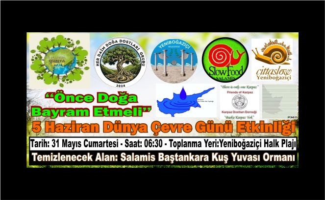 Her Daim Doğa Dostları ile paydaş örgütleri, 5 Haziran Dünya Çevre Gününü kutlayacak