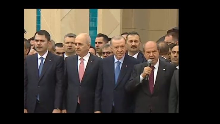 Cumhurbaşkanı Tatar: Bağımsızlığımızın simgesi asırlar boyu yeni yerleşkede duracaktır