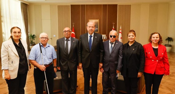Cumhurbaşkanı  Tatar, Kıbrıs Türk Engelliler Federasyonu ile Federasyona bağlı dernek temsilcilerini kabul etti