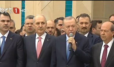 TC Cumhurbaşkanı Erdoğan: Kıbrıs Türk halkına muhteşem bir eser daha kazandırıyoruz