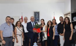 Çavuşoğlu, Yön-Der ve beraberindeki okul yöneticileri kabul etti