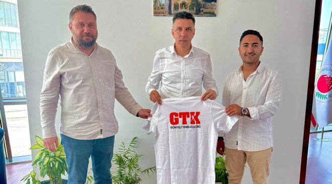 Gönyeli Tenis Kulübü, Göyeli-Alayköy Belediye Başkanı Amcaoğlu’nu ziyaret etti