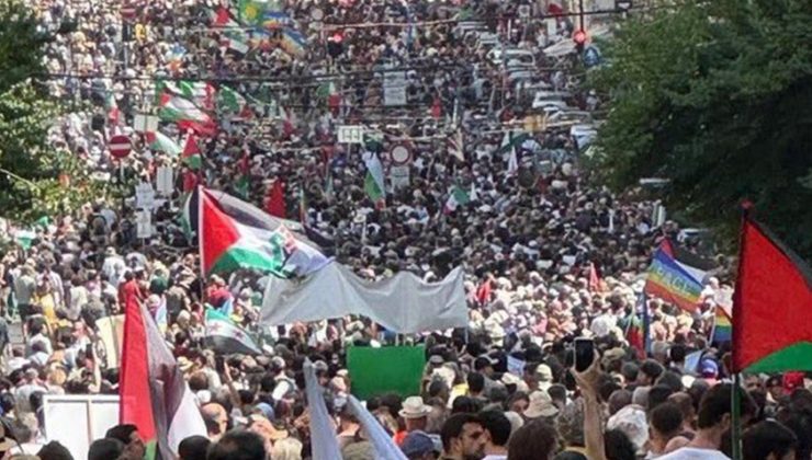 İtalya’da muhalefet partileri “Gazze’de katliamı durdurun” çağrısıyla yürüdü