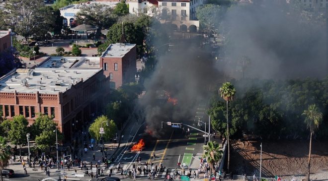 Los Angeles’taki sınır protestoları 3. gününde