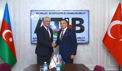 Ekonomi ve Enerji Bakanı Amcaoğlu, Azerbaycan’da iş insanlarıyla buluştu