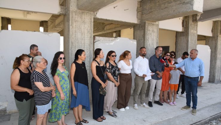 KTÖS, Şehit Yalçın İlkokulu’ndaki çalışmaların yeni eğitim yılına tamamlanması çağrısını yineledi