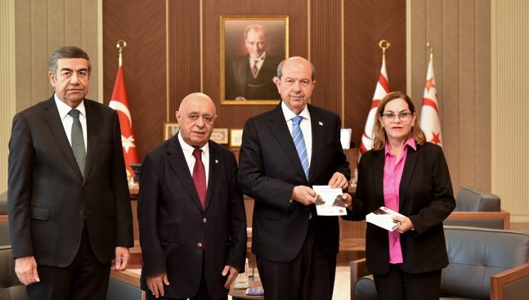 Cumhurbaşkanı Tatar, Türk Edebiyatı Vakfı Başkanı Serhat Kabaklı’yı kabul etti