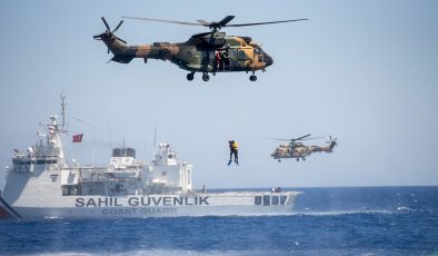 Şehit Teğmen Caner Gönyeli Arama Kurtarma Davet Tatbikatı’nın deniz safhası icra edildi