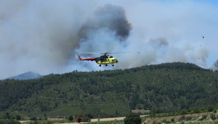 Türkiye’de  orman yangınlarına havadan ve karadan müdahale ediliyor