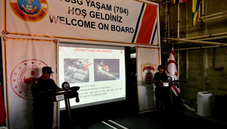 Şehit Teğmen Caner Gönyeli Arama Kurtarma Davet Tatbikatı’nın deniz safhası yapılıyor