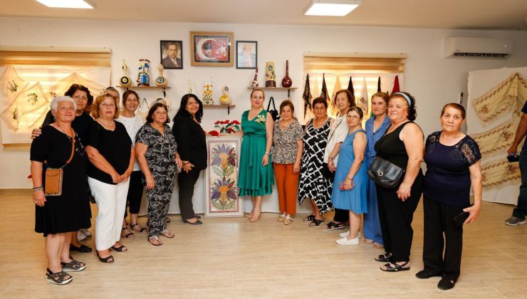 Cumhurbaşkanı Ersin Tatar’ın eşi Sibel Tatar, Ergazi-Kilitkaya Köy Kadın Kursu Yılsonu Sergisi’nin açılışını gerçekleştirdi