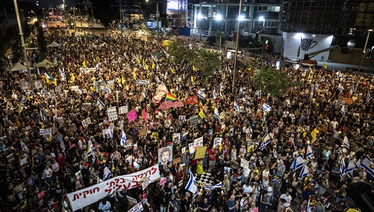 İran’a saldırılar sonrası Tel Aviv’de ilk kez Gazze’deki esirlerin getirilmesi talebiyle gösteri yapıldı