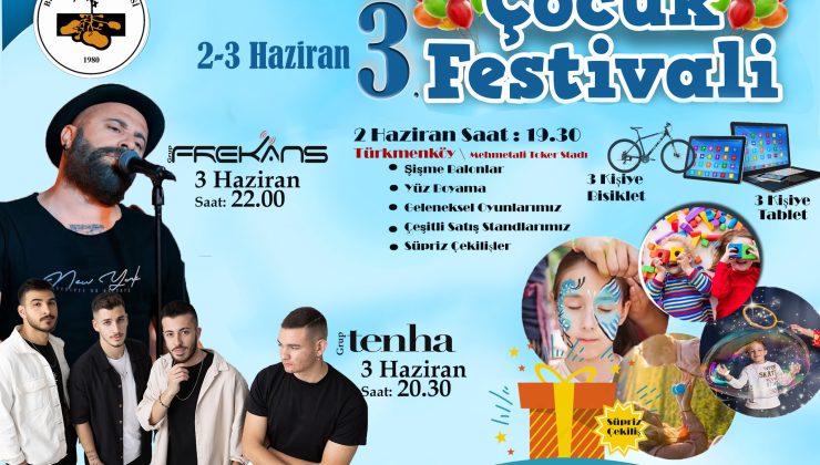 Beyarmudu Belediyesi 3.Uluslararası Çocuk Festivali bu akşam başlıyor