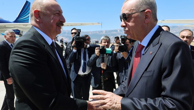 Erdoğan, Aliyev ile görüştü