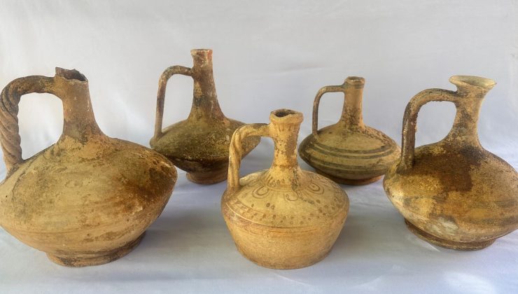 Gazimağusa Limanı’nda antik mezar gün yüzüne çıkarıldı