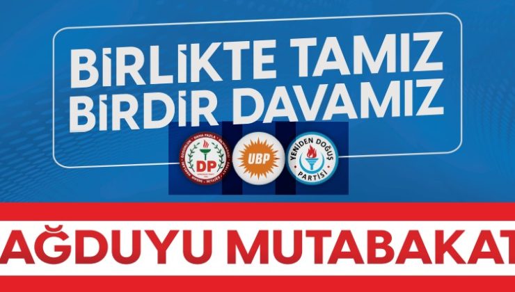 UBP, DP ve YDP’den “Sağduyu Mutabakatı” etkinliği