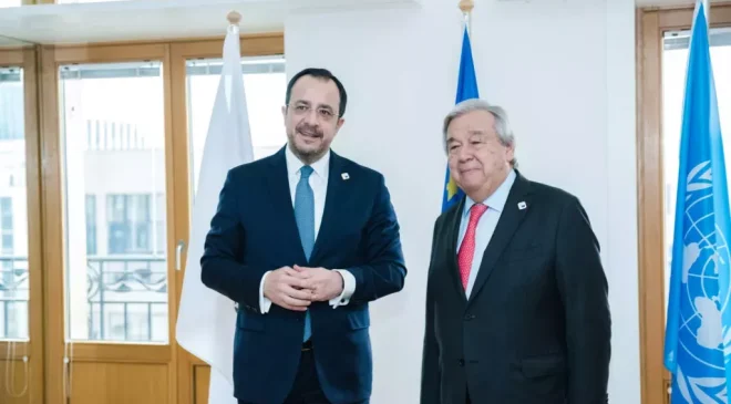 Hristodulidis Guterres’le görüştü