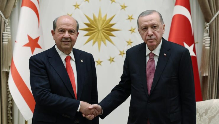 Cumhurbaşkanı  Tatar, TC Cumhurbaşkanı Erdoğan ile bayramlaştı