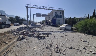 Girne’de korkutan kaza