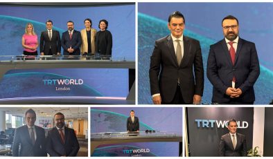 BRTK Yönetim Kurulu Başkanı Özdemir Tokel’den TRT World Londra Ofisi’ne ziyaret